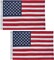 American Flag for Outside 12x18 ft, Embroidered Stars, Sewn Stripes, Brass Grommets Outdoor USA Flag Super Tough Tearproof Spun Polyester US Flag, Giant High Wind United States Flags